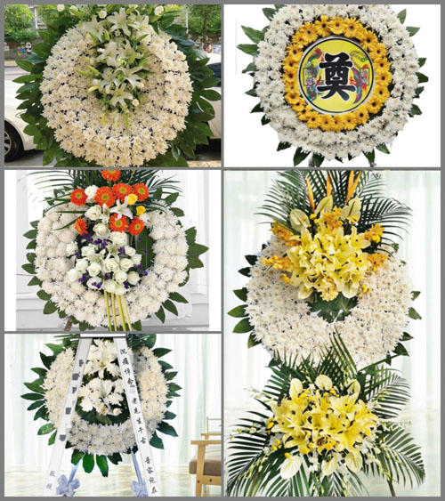 山东青岛即墨市灵山镇沃家泊子村花圈速递